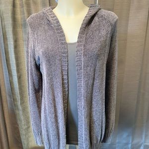 Hooded Open Front Cardigan